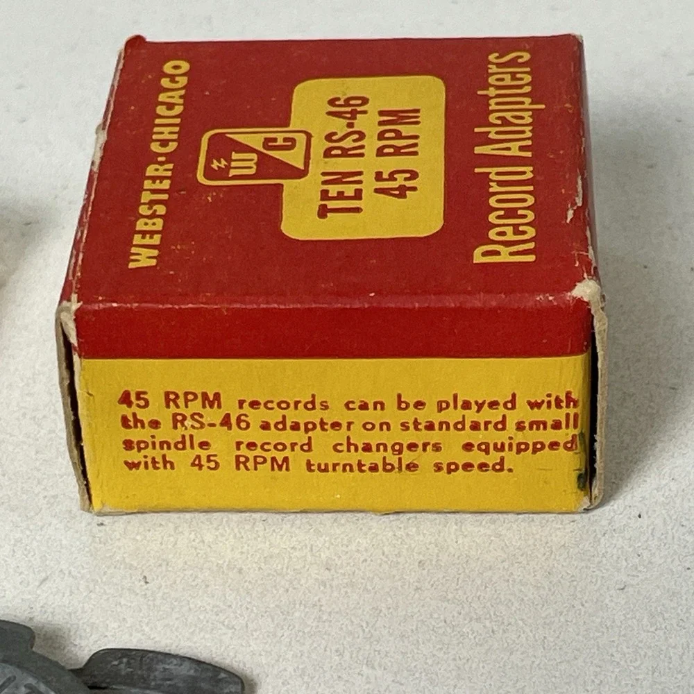 Vintage Webster Chicago 45 RPM Record Adapters Box of 5